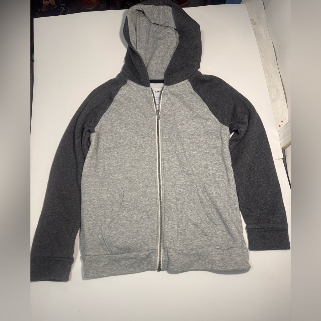 Old Navy Two-Tone Gray Kids Hoodie